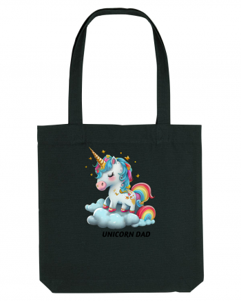 Unicorn mesaj UNICORN dad,  design 1 Black