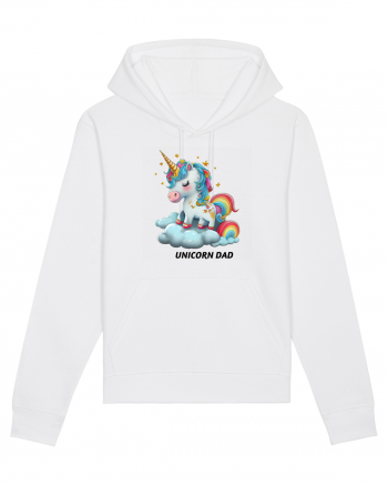 Unicorn mesaj UNICORN dad,  design 1 White