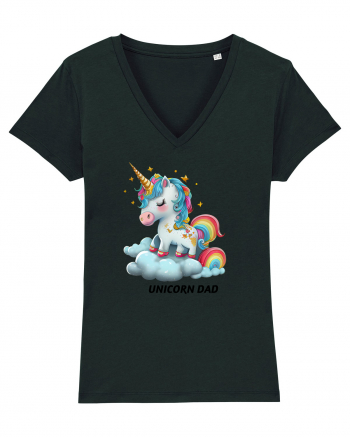 Unicorn mesaj UNICORN dad,  design 1 Black