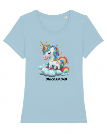 Unicorn mesaj UNICORN dad,  design 1 Sky Blue