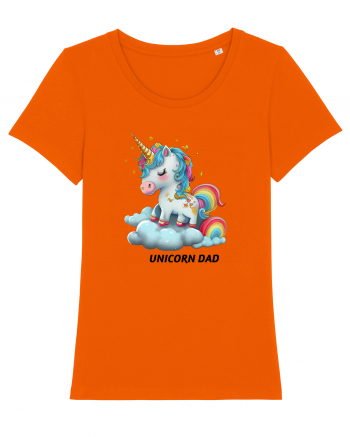 Unicorn mesaj UNICORN dad,  design 1 Bright Orange