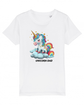 Unicorn mesaj UNICORN dad,  design 1 White