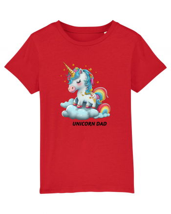 Unicorn mesaj UNICORN dad,  design 1 Red