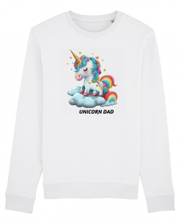 Unicorn mesaj UNICORN dad,  design 1 White