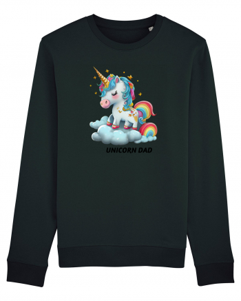 Unicorn mesaj UNICORN dad,  design 1 Black