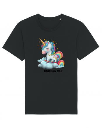 Unicorn mesaj UNICORN dad,  design 1 Black