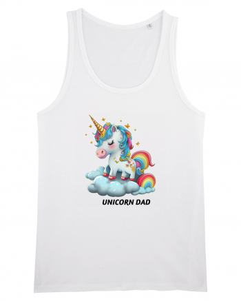 Unicorn mesaj UNICORN dad,  design 1 White