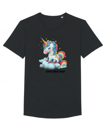 Unicorn mesaj UNICORN dad,  design 1 Black