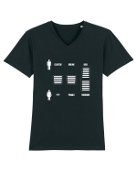 Men vs. women Tricou mânecă scurtă guler V Bărbat Presenter