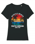 Myrtle Beach Since 1938 South Carolina Tricou mânecă scurtă guler larg fitted Damă Expresser