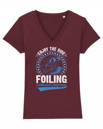 Enjoy The Ride Foiling Enthusiast California Burgundy