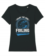 Enjoy The Ride Foiling Enthusiast California Tricou mânecă scurtă guler larg fitted Damă Expresser