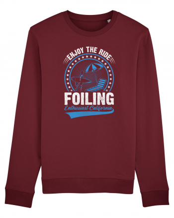 Enjoy The Ride Foiling Enthusiast California Burgundy