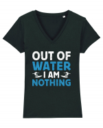 Out of water I am nothing Tricou mânecă scurtă guler V Damă Evoker