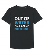 Out of water I am nothing Tricou mânecă scurtă guler larg Bărbat Skater