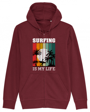 Surfing Is My Life Burgundy