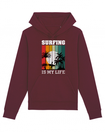 Surfing Is My Life Burgundy