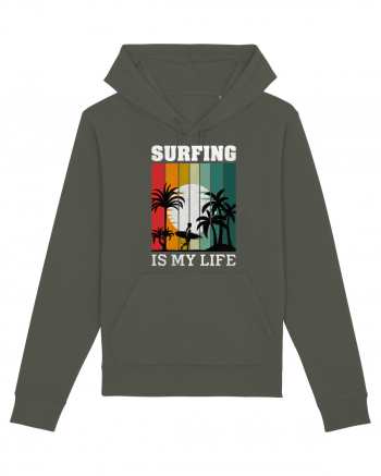 Surfing Is My Life Khaki