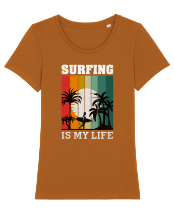 Surfing Is My Life Roasted Orange