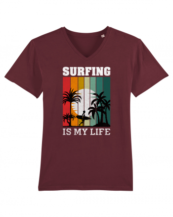 Surfing Is My Life Burgundy