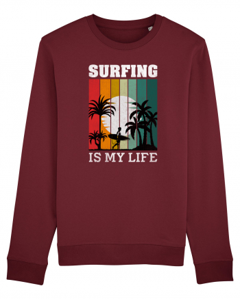 Surfing Is My Life Burgundy