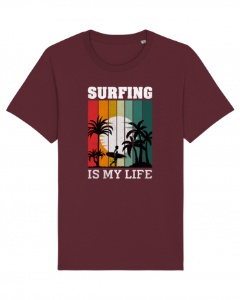 Surfing Is My Life Burgundy