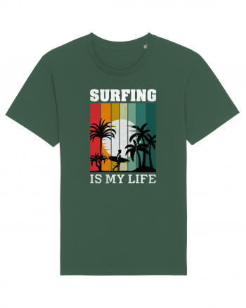 Surfing Is My Life Bottle Green