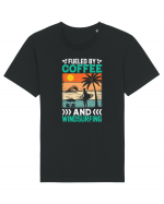 Fueled By Coffee And Windsurfing Tricou mânecă scurtă Unisex Rocker