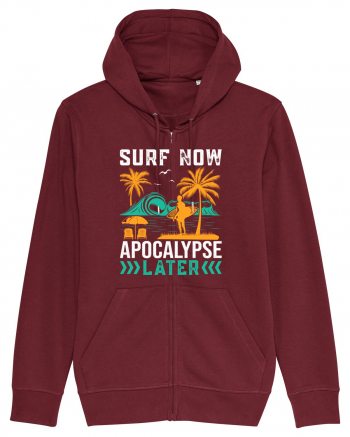 Surf Now Apocalypse Later Burgundy