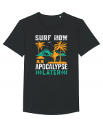 Surf Now Apocalypse Later Tricou mânecă scurtă guler larg Bărbat Skater