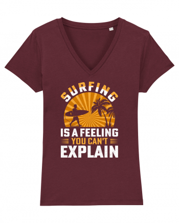 Surfing is a feeling you can't explain Burgundy