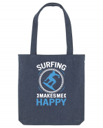 Surfing Makes Me Happy Sacoșă textilă