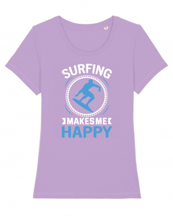 Surfing Makes Me Happy Lavender Dawn