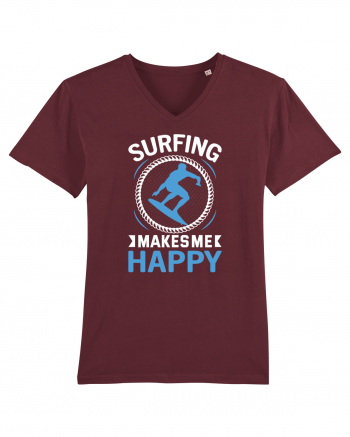 Surfing Makes Me Happy Burgundy