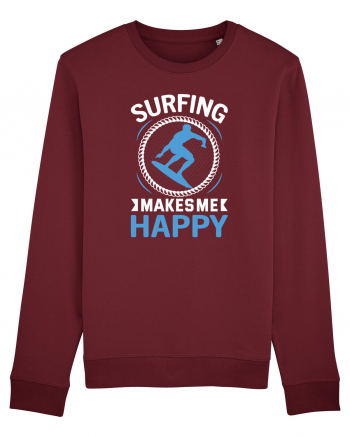 Surfing Makes Me Happy Burgundy