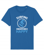 Surfing Makes Me Happy Tricou mânecă scurtă Unisex Rocker