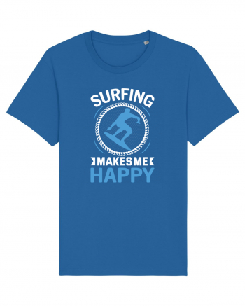 Surfing Makes Me Happy Royal Blue