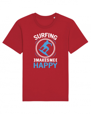 Surfing Makes Me Happy Red