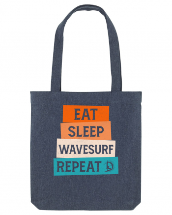 Eat Sleep Wavesurf Repeat Midnight Blue