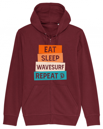 Eat Sleep Wavesurf Repeat Burgundy