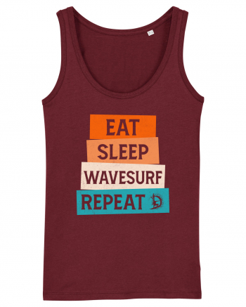 Eat Sleep Wavesurf Repeat Burgundy