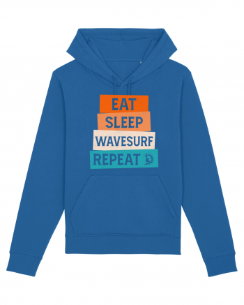 Eat Sleep Wavesurf Repeat Royal Blue