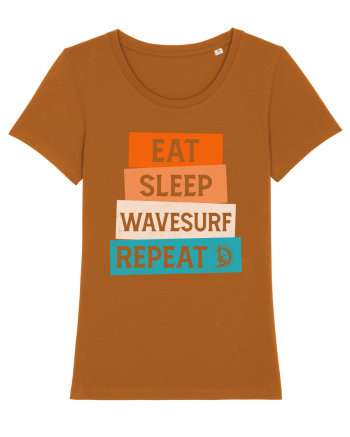 Eat Sleep Wavesurf Repeat Roasted Orange