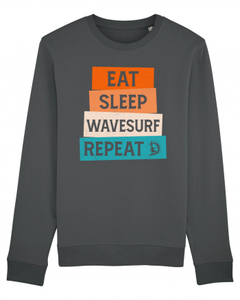 Eat Sleep Wavesurf Repeat Anthracite