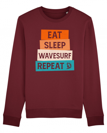 Eat Sleep Wavesurf Repeat Burgundy