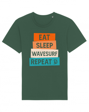 Eat Sleep Wavesurf Repeat Bottle Green