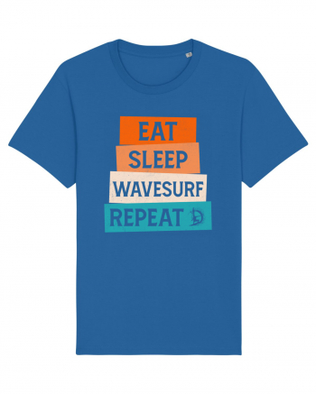 Eat Sleep Wavesurf Repeat Royal Blue