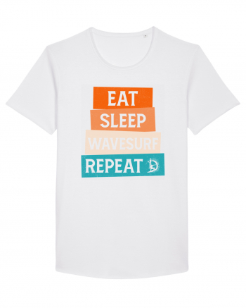 Eat Sleep Wavesurf Repeat White