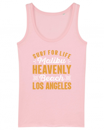 Surf For Life Malibu Heavenly Beach Los Angeles Cotton Pink