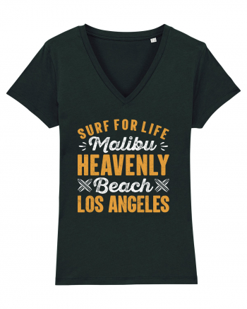 Surf For Life Malibu Heavenly Beach Los Angeles Black